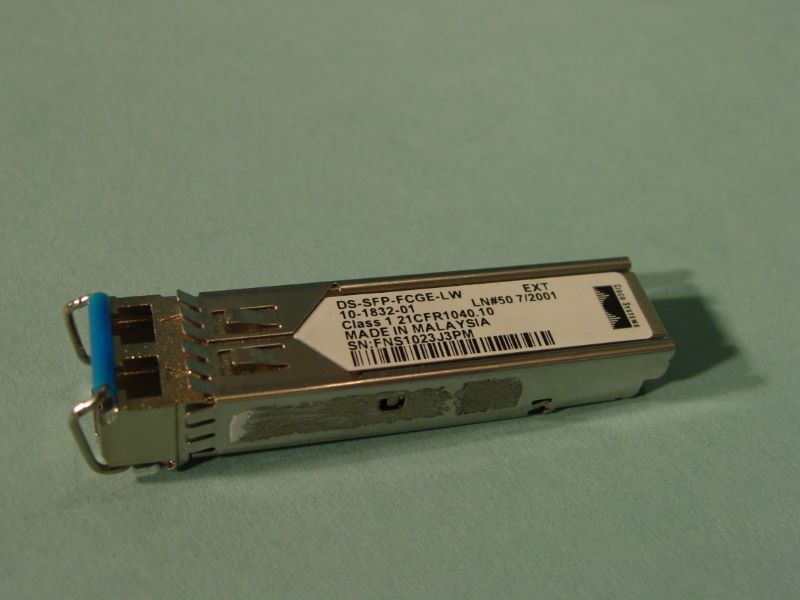 Cisco DS-SFP-FCGE-LW 1/2-GBPSFC 1GIG ETH-LW LC SFP