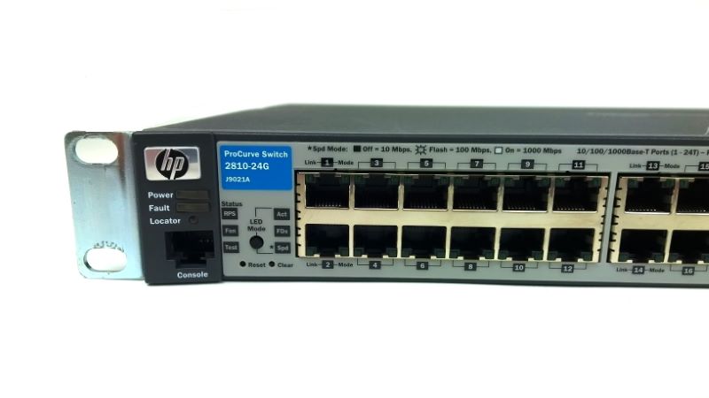 HP J9021A ProCurve Switch 2810-24G 10/100/1000 4-SFP Layer 2 with Rack Ears