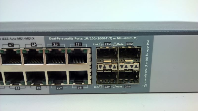 HP J9021A ProCurve Switch 2810-24G 10/100/1000 4-SFP Layer 2 with Rack Ears