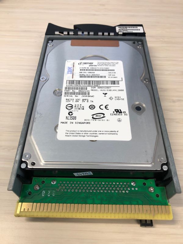 IBM 1972 146GB 15K Hard Disk Drive 80pin Ultra320 SCSI HDD pSeries