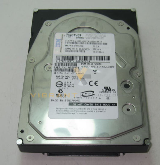 IBM 3278 73.4GB Ultra320 SCSI HDD 15K 80 Pin 320MB/s pSeries