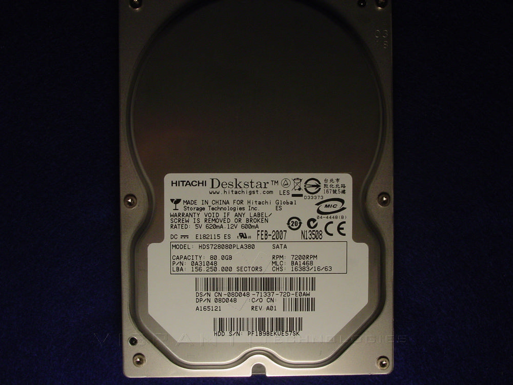 Dell 0A31048 80Gb SATA 7200RPM Dell Labeled Hard Disk Drive