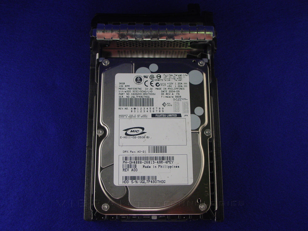 Dell 0H4888 36gb 10K U320 SCSI 80pin hdd