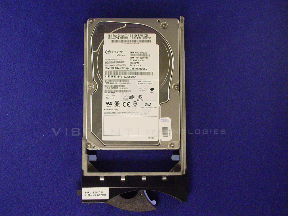 IBM 32P0727 73.4GB 10K U320 SCSI H/S HDD