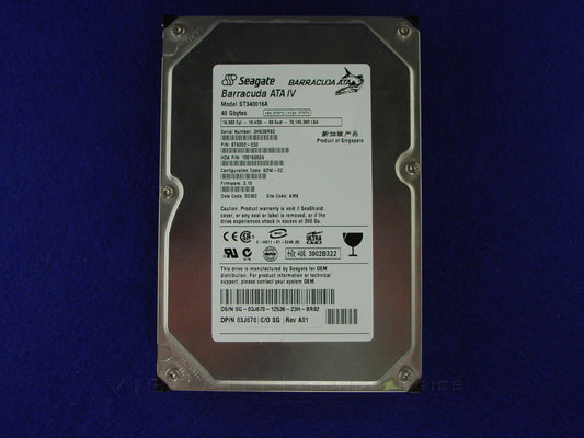 Dell 3J670 40GB 7200rpm IDE Drive