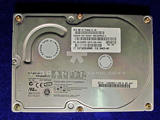 Dell 41RRT 20.4GB IDE 5400RPM 3.5" Hard Drive