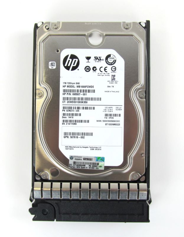 HP 461137-B21 1TB 3G SAS 7.2K RPM LFF 3.5" DP Drive 461289-001