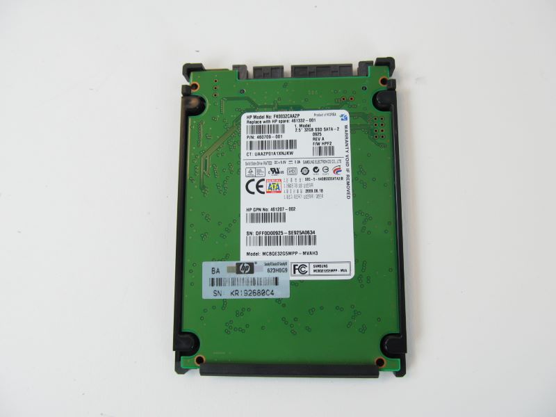 HP 461201-B21 32GB SATA SSD 2.5" SFF