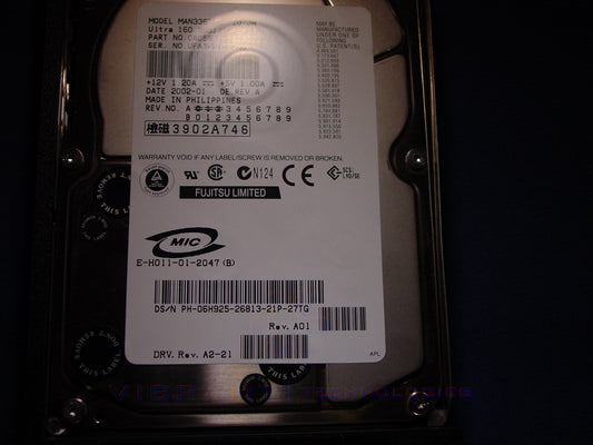 Dell 6H925 36gb 10K U160 80pin SCSI HDD Hard Disk Drive