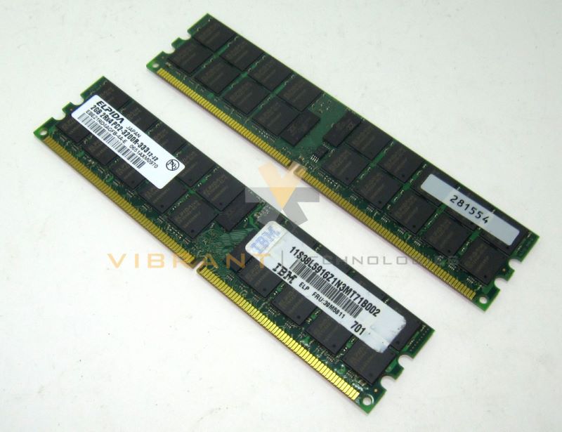 IBM 39M5812 4GB (2x2gb) PC2-3200 Memory Kit