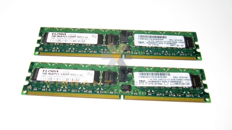 IBM 41Y2762 2GB (2x1GB) PC5300 PC2 DDR2 Server Memory Kit
