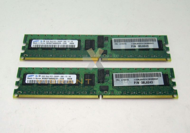 IBM 41Y2771 4gb (2x2GB) PC5300 ECC RDIMM Server Memory Kit