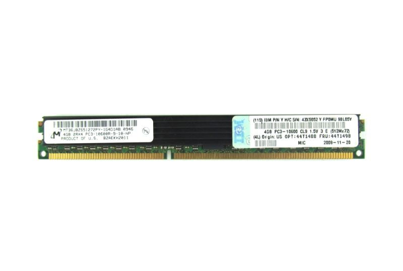 IBM 44T1498 4Gb PC3-10600 CL9 ECC RDIMM Server Memory