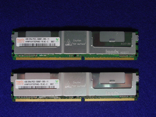 Dell A2257233 8GB PC2 5300F 2Rx4 667MHZ Server Memory Kit (2x4GB)