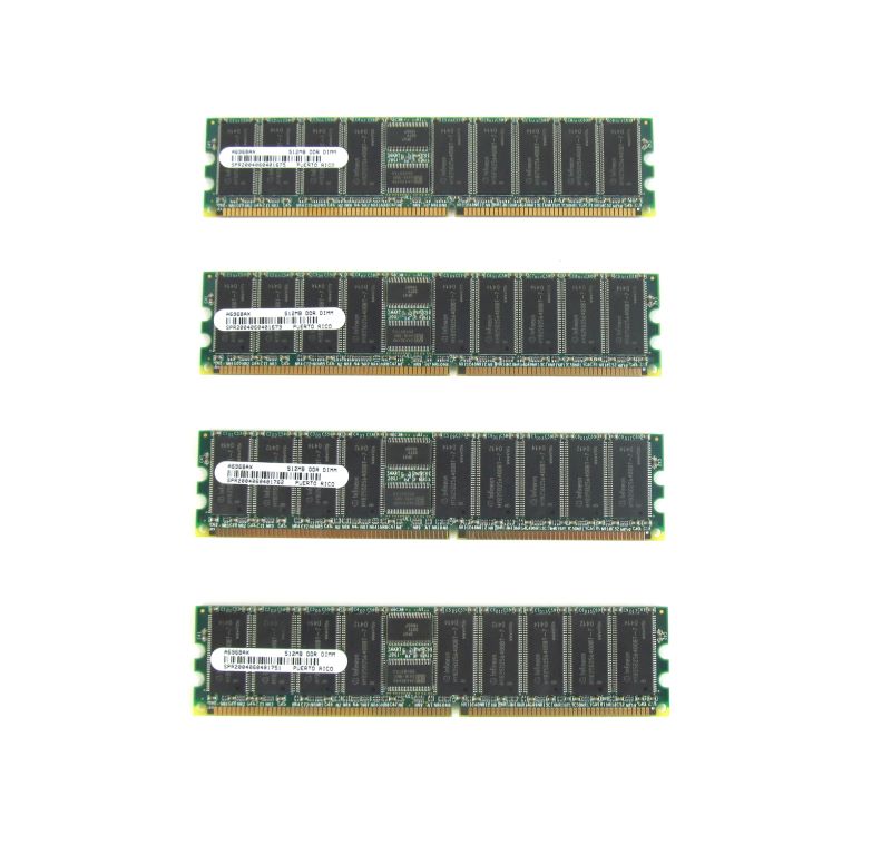 HP A6968A 2GB PC2100 (4X512) NON ECC MEMORY T