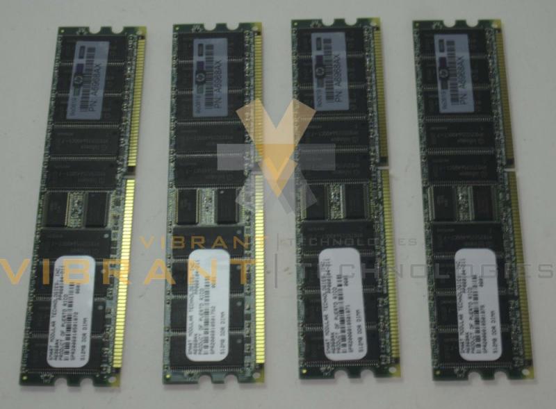 HP A6968A 2GB PC2100 (4X512) NON ECC MEMORY T
