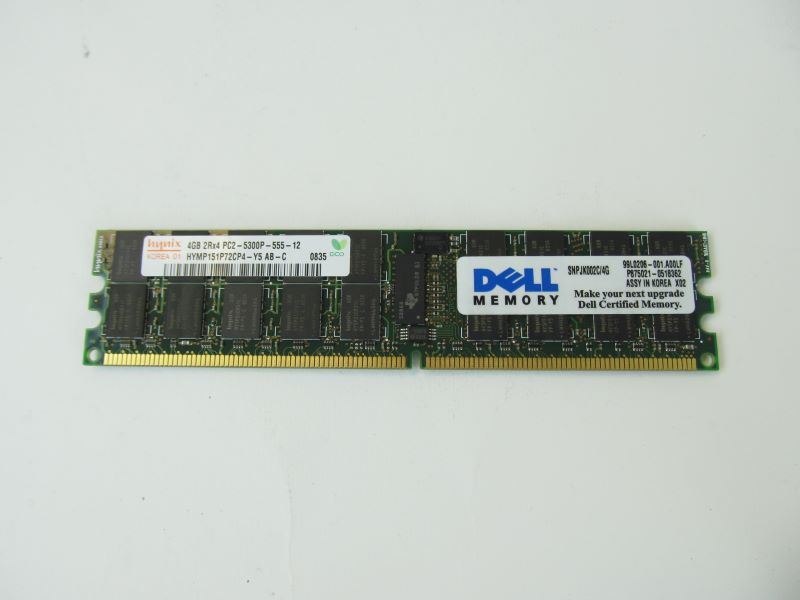 Dell JK002 4GB Server Memory DIMM PC2-5300p 667MHZ 2rx4