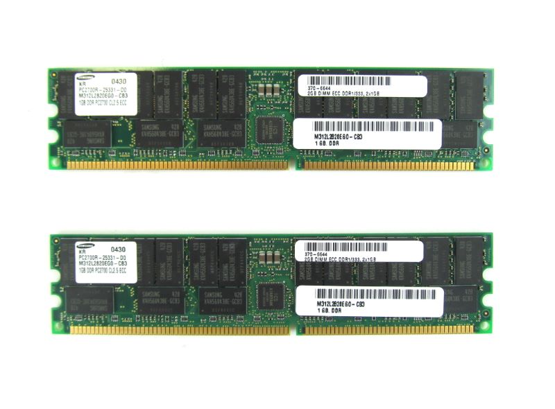 Sun X9252A 2GB (2 × 1GB DDR333 DIMM) 370-6644