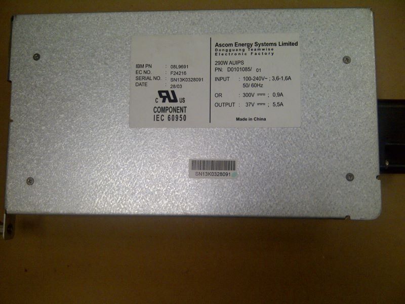 IBM 08L9691 3584 Power Supply Assembly