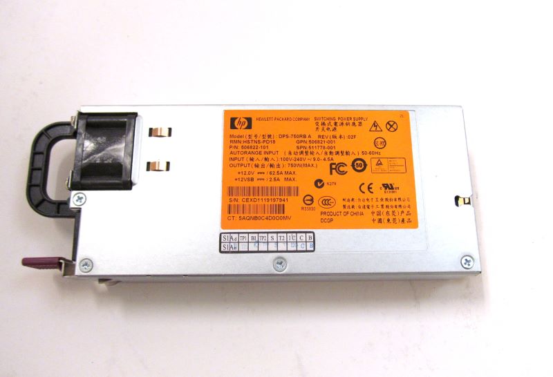 HP 512327-B21 750W Common Gold Power Supply Kit DL380 G6 ML370 G6 DPS-750RB