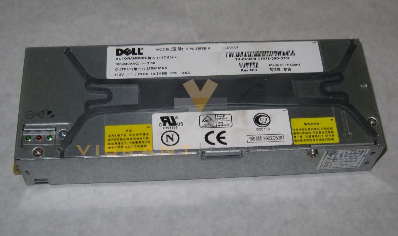Dell 9J608 Poweredge 1650 Power Supply 275W