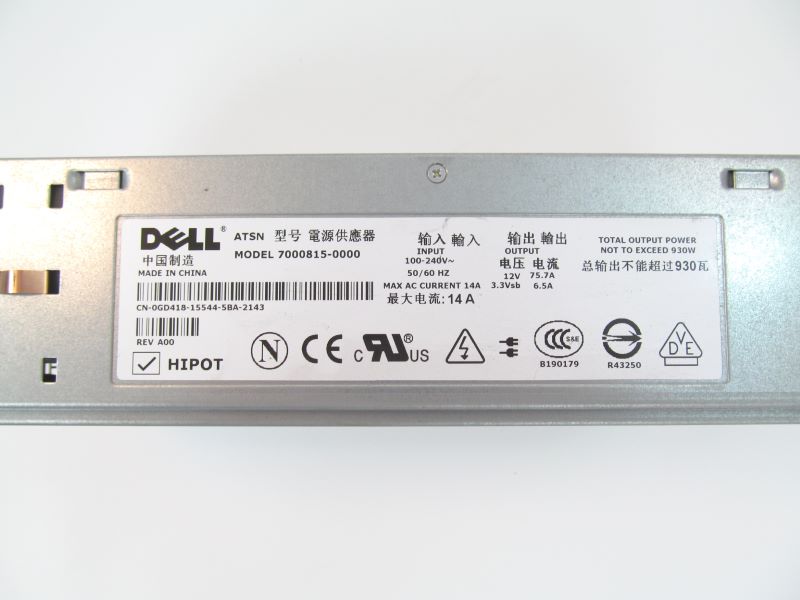 Dell GD418 Poweredge 2800 Power Supply