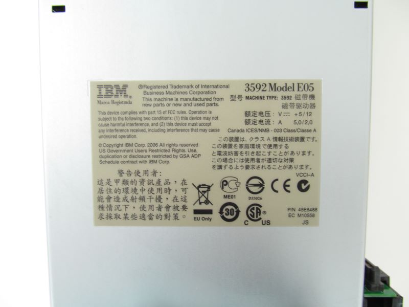 IBM 3592-E05 Tape Drive with Encryption for IBM System Storage