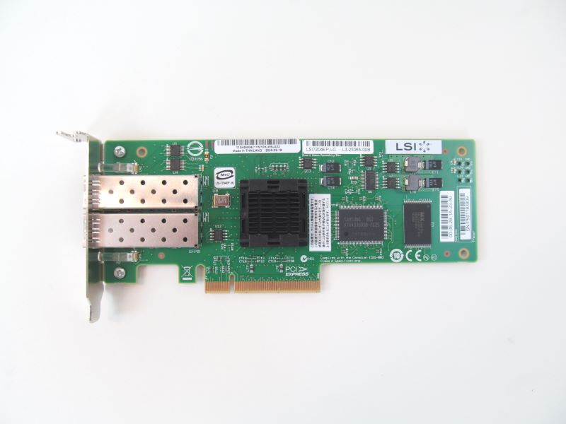 LSI LSI7204EP-LC 4GB Dual Port PCI-E Fibre Card Half Height Bracket