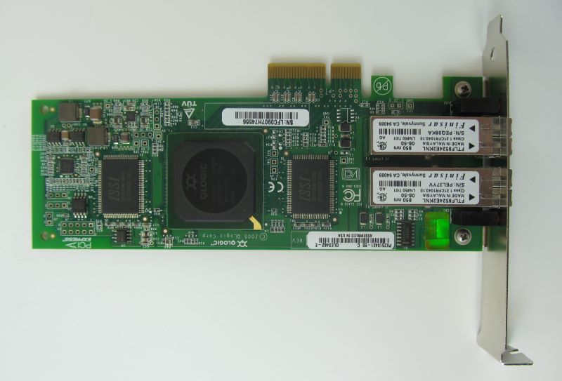 Qlogic QLE2462 4Gbps Dual Port PCI Express X4 Host Bus Adapter, Dell Labeled