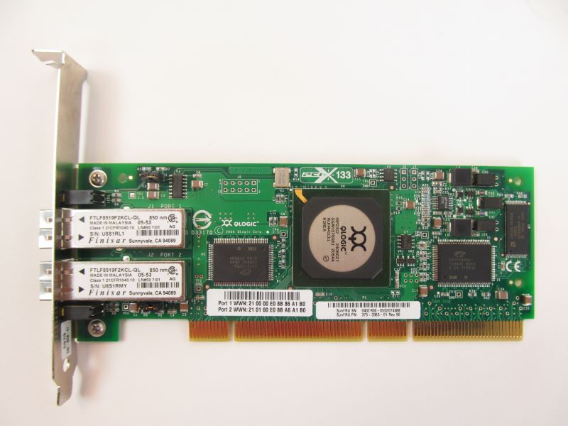 Sun SG-XPCI2FC-QF2-Z 2GB PCI Dual FIber Channel HBA Rohs