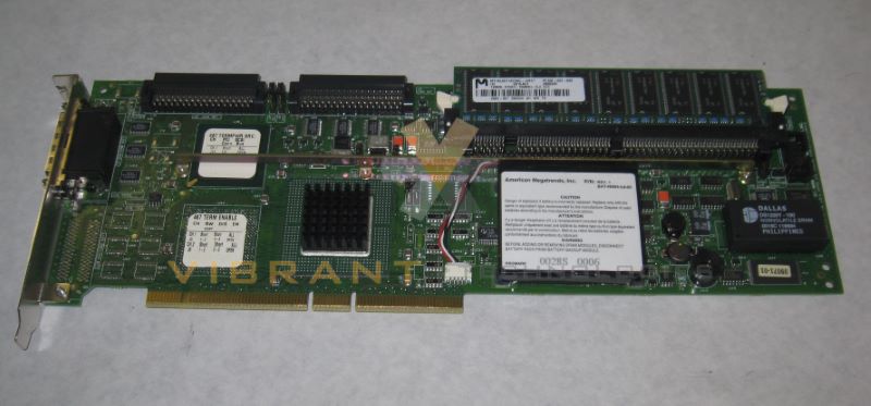 Dell 081WHH Perc 2 Dual Channel 64MB Raid Card Long