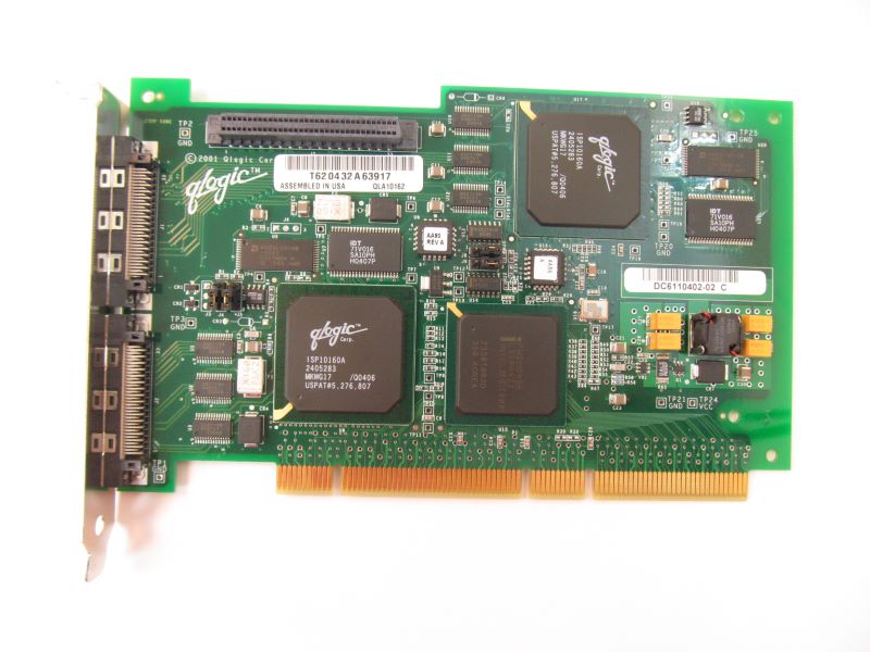Sun 375-3057 (X6758A) PCI-X Dual Ultra3 SCSI HBA (LVD) QLA10162/66