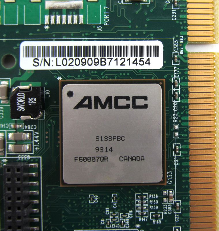 3Ware 700-0189-04 Channel PCI-X SATA Raid Controller w/ Cables