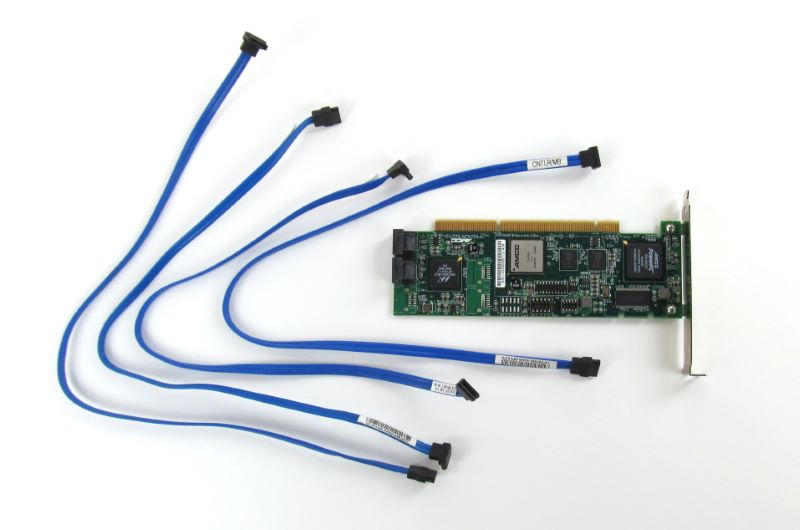 3Ware 700-0189-04 Channel PCI-X SATA Raid Controller w/ Cables