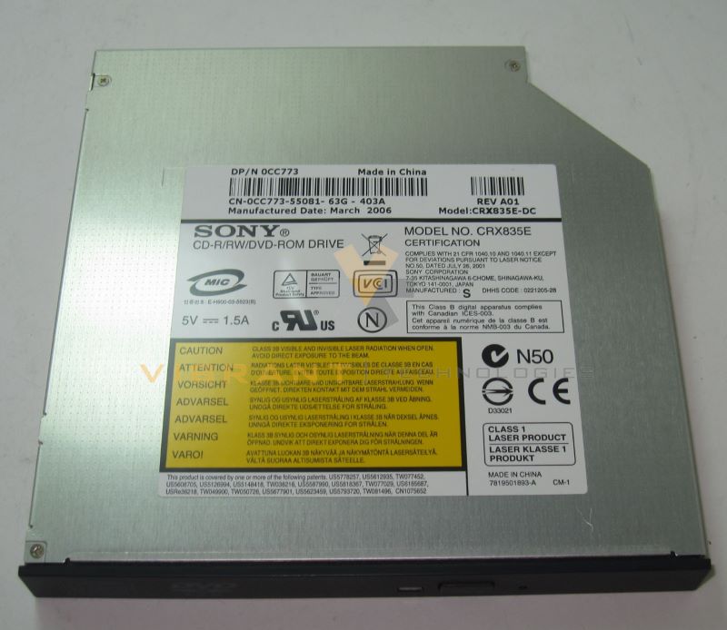 Dell CC773 24X CD-RW/DVD-ROM SFF IDE black combo drive