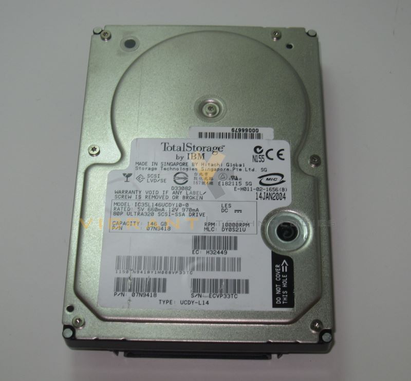 IBM 07N9418-no-tray 146GB Ultra 320 10K