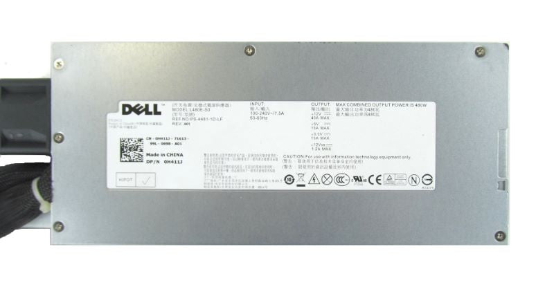 Dell H411J Poweredge R410 non-redundant power supply 480W