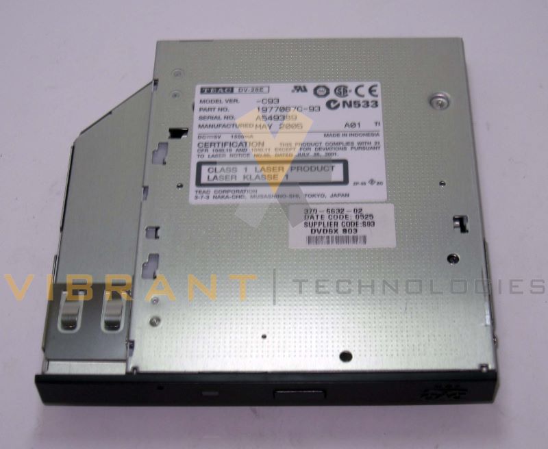 Sun 370-6632 (X7425A) 8x DVD-ROM 24X CD-Writer Internal Slimline Drive N240