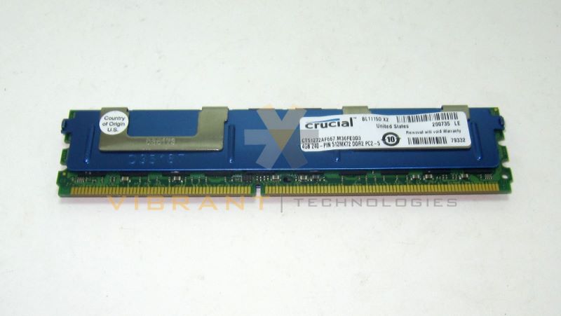 Crucial CT51272AF667 4Gb PC2-5300 667MhZ DDR2 Server Memory DIMM