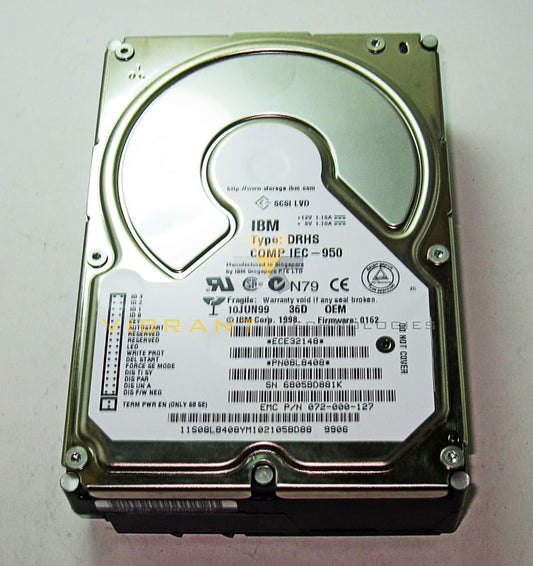 IBM 08L8408 36GB 7200 RPM 80-PIN HH SCSI Server Hard Drive Disk