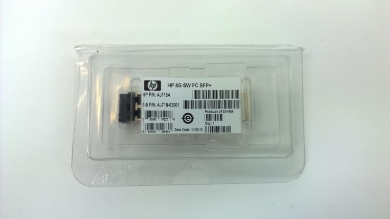 HP AJ718A 8GB Short Wave Fiber Channel SFP+ 1 Pack Transceiver
