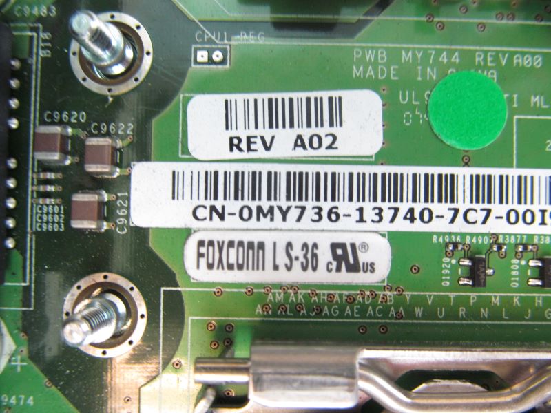 Dell 0MY736 Poweredge M600 System Board