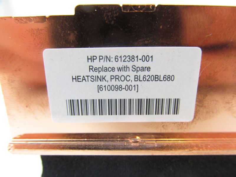 HP 610098-001 BL620C G7 / BL680C G7 Heatsink