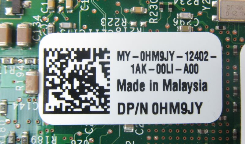 Dell HM9JY Intel 4 Port Gb PCI-E NIC Server Network Interface Card