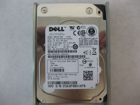 Dell J515N 73GB 15K SAS 2.5 " 6GBPS HDD