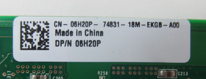 Dell 6H20P QLE2560 8GB Single Port PCI-E FC HBA Adapter Card, with SFP