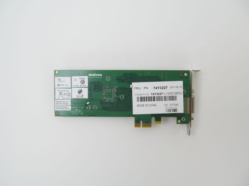 IBM 5269 POWER GXT145 PCIe x1 Graphics Accelerator LP CCIN 5269 pSeries