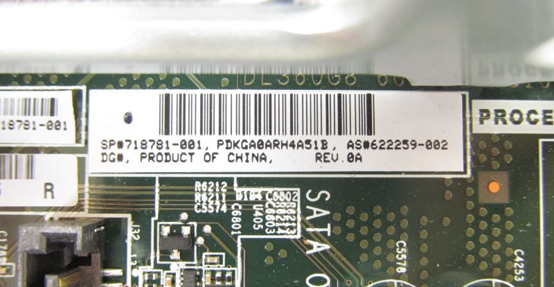 HP 667865-001 DL360P Gen8 Sever System Board