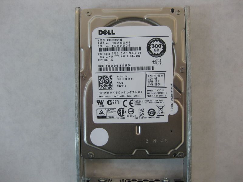 Dell NWH7V 300GB 15k 6GBPS 2.5" SAS Hard Drive