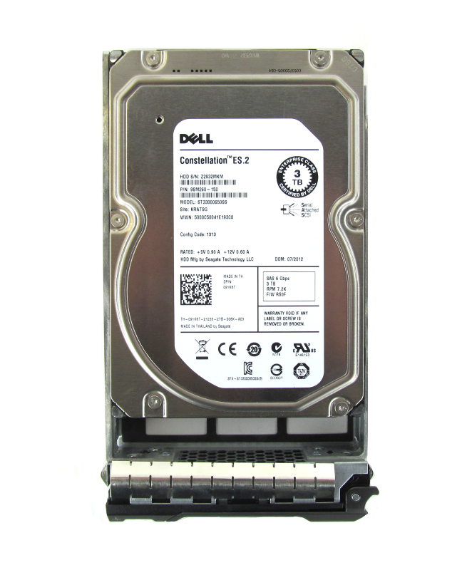 Dell 91K8T 3TB 7.2K 6Gbps 3.5" SAS Hard Drive